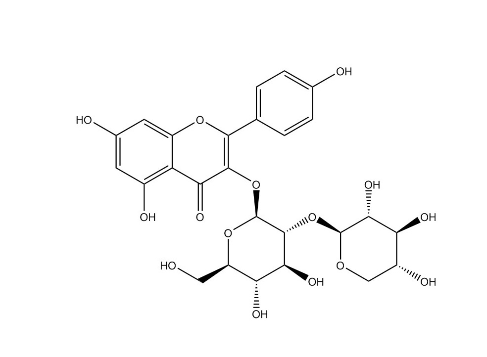 山柰酚-3-0-桑布雙糖苷|27661-51-4